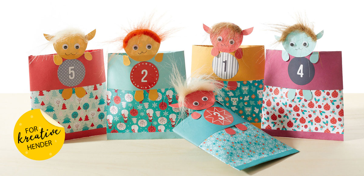 Formingsaktiviteter: Adventskalender Troll 