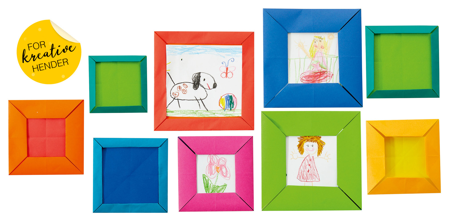 Formingsaktiviteter: Bilderammer i kartong 