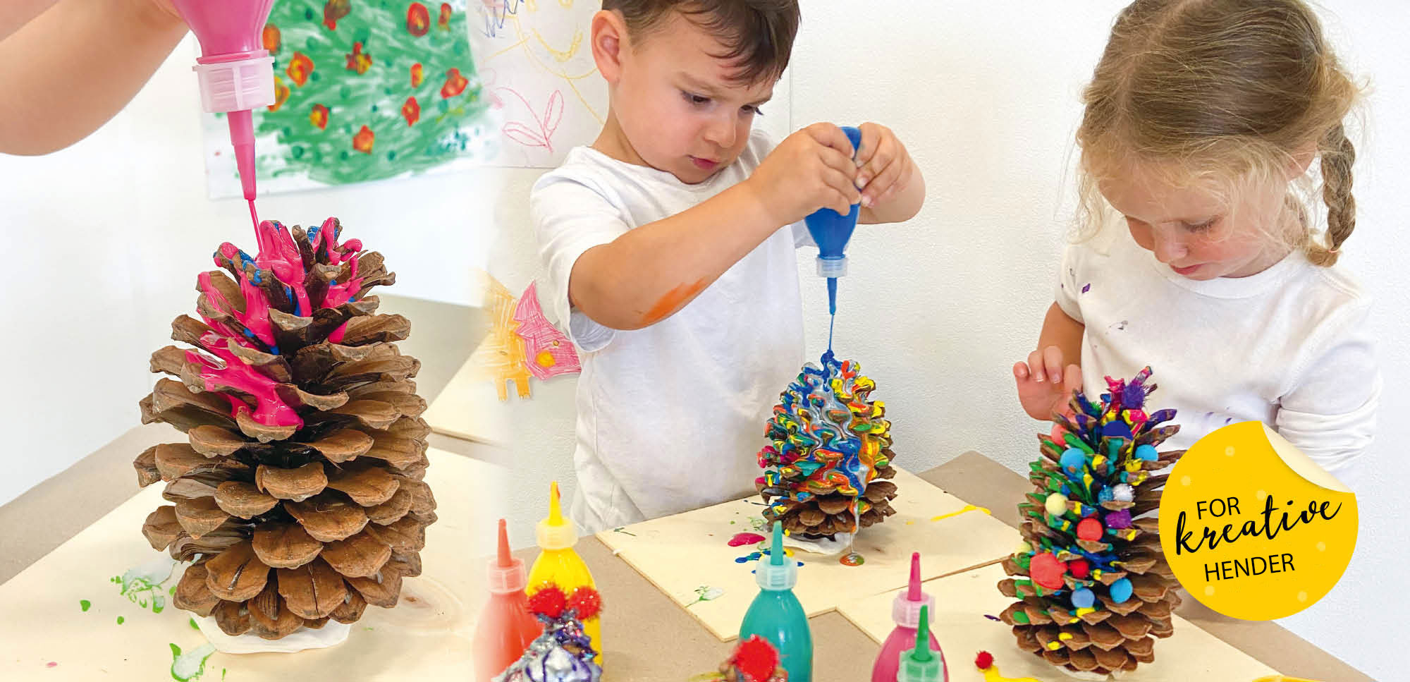 Formingsaktiviteter: Fargesprakende juletre 