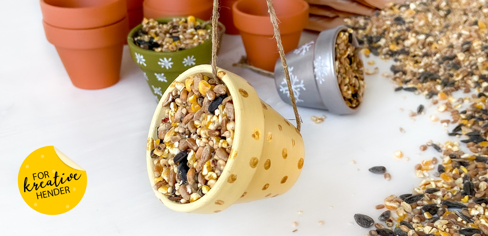 Formingsaktiviteter: Fuglemat i potte