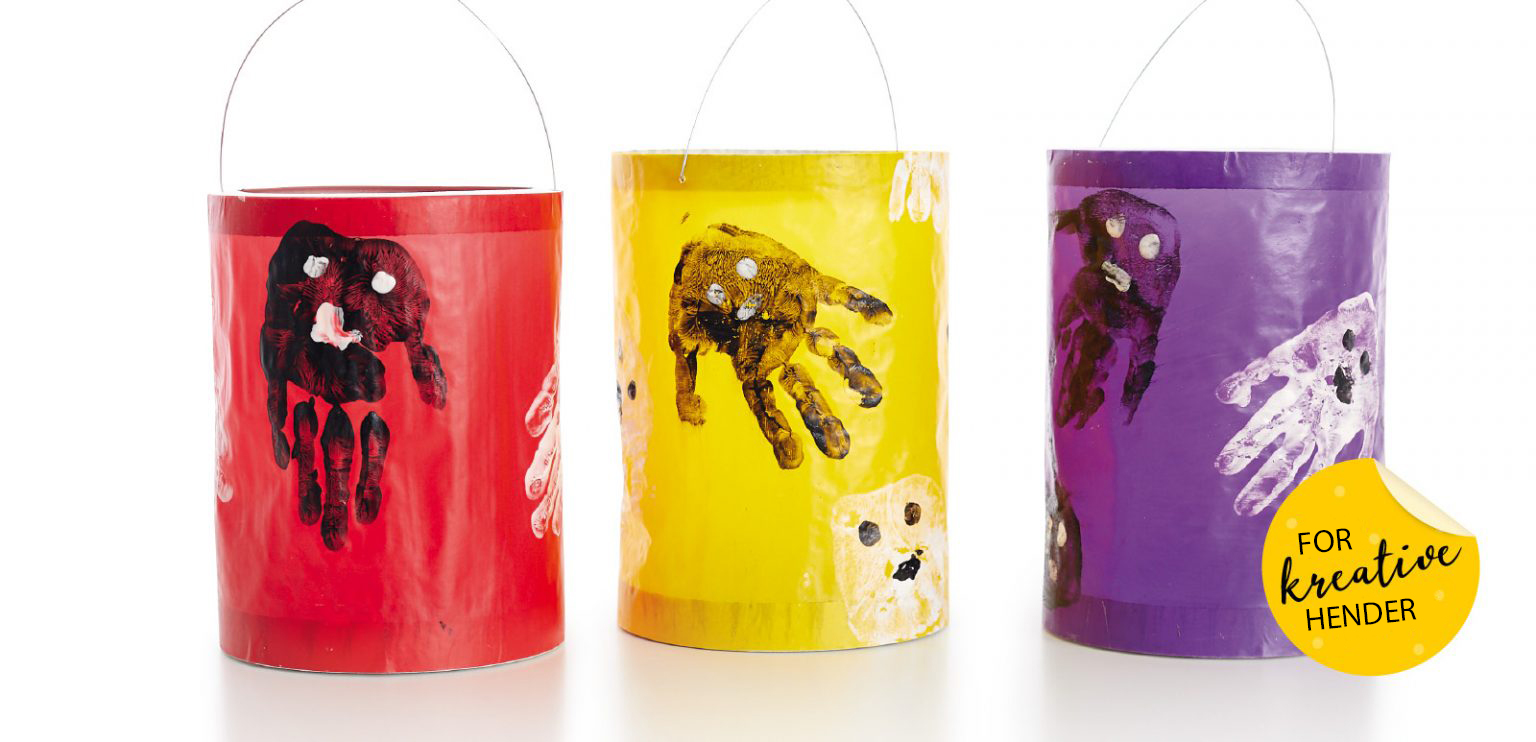 Formingsaktiviteter: Ghost lykt håndavtrykk 