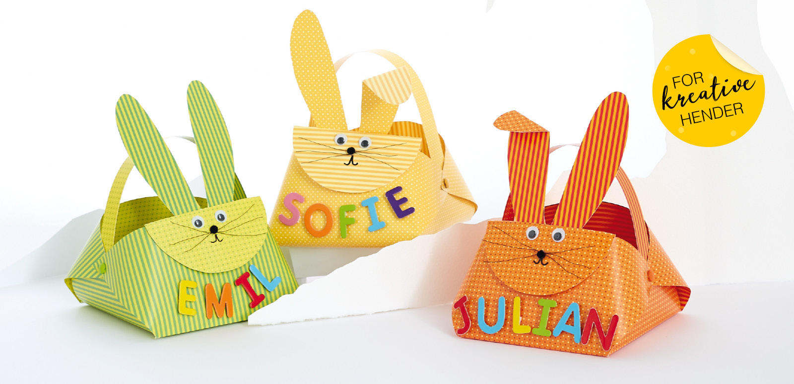 Formingsaktiviteter: Kaninkurver i Kartong