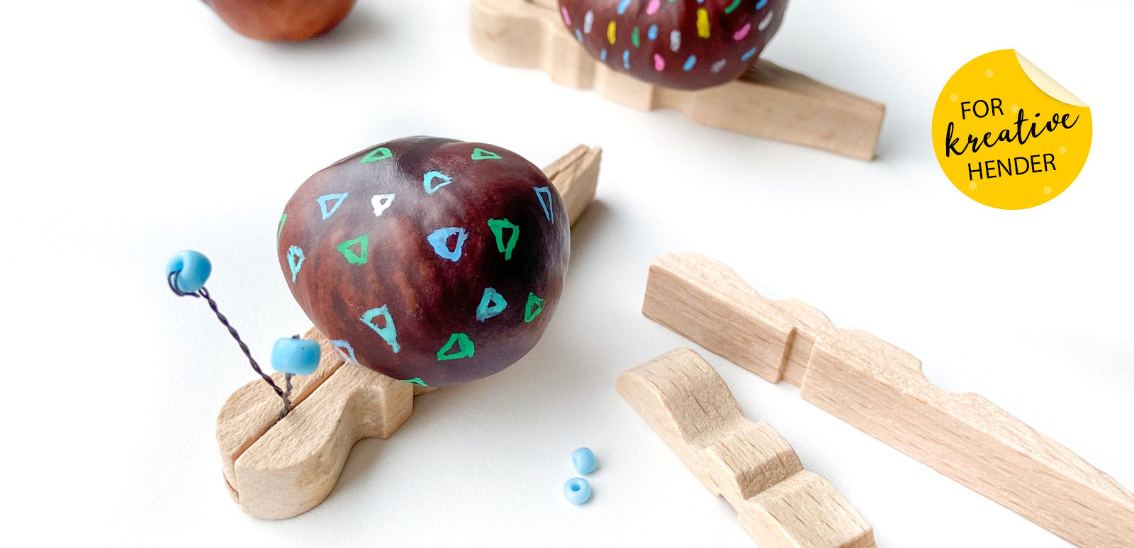 Formingsaktiviteter: Kastanje snegler