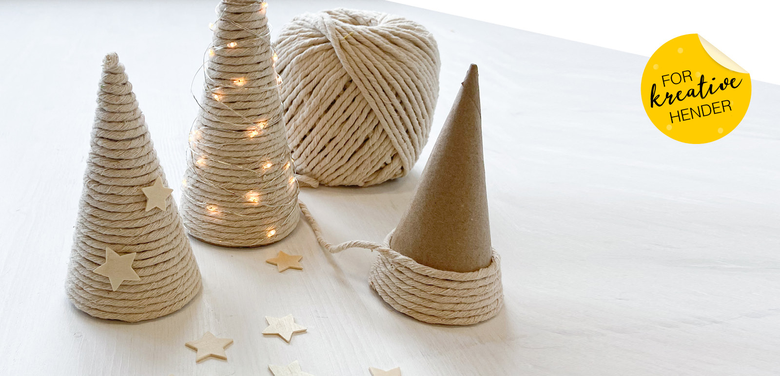 Formingsaktiviteter: Makrame pappkjegler