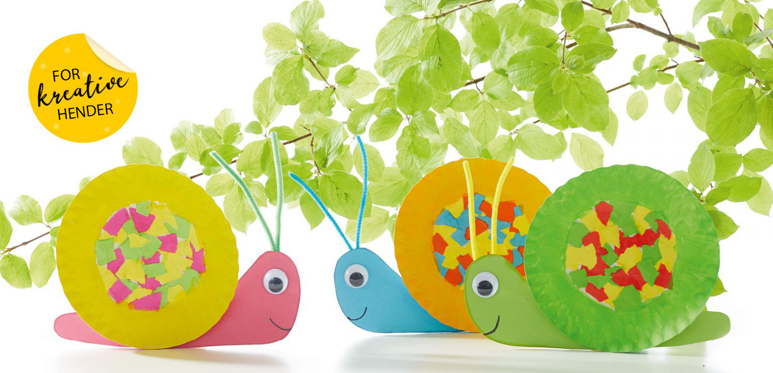 Formingsaktiviteter: Tallerken Snegler