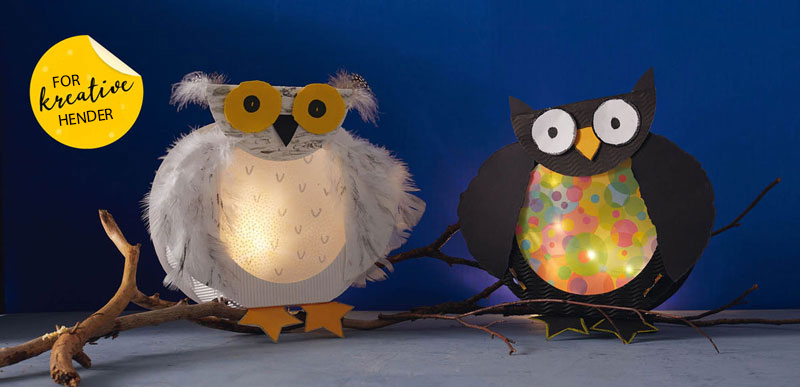 Formingsaktiviteter: Ugle og Snøugle