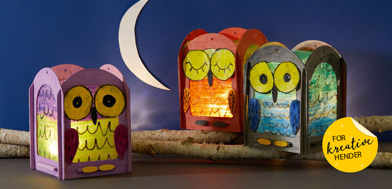 Formingsaktiviteter: Ugler i Måneskinn